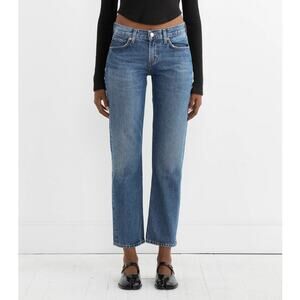 $218 AGOLDE 'Amber' Low Rise Straight Jeans in Milestone - 29